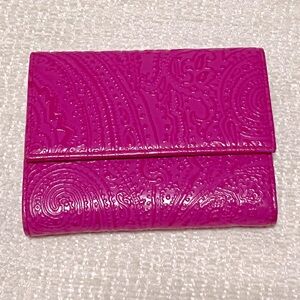 ETRO Half wallet RARE DESIGN in PINK